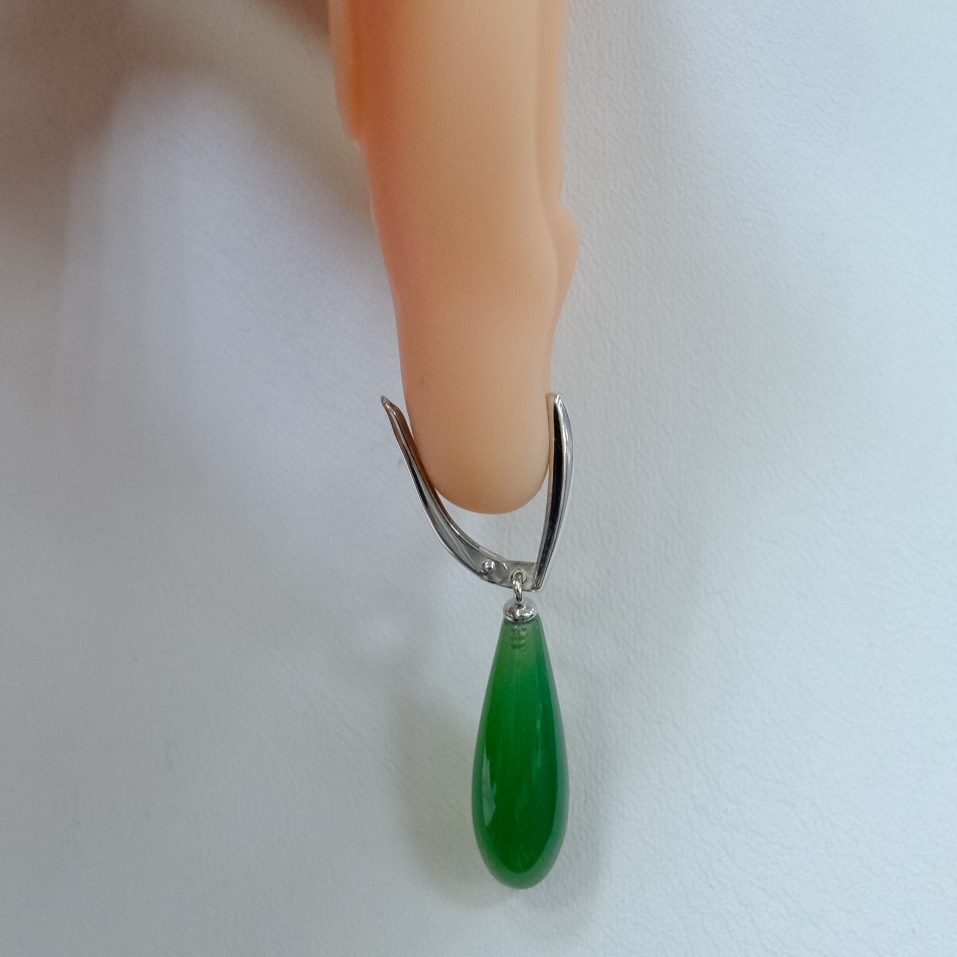 Серебряные серьги с агатами